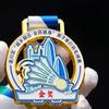 Spersonalizowany Metalowy Medal do Badmintona, Złoty, Srebrny, Brązowy, Nagroda Souvenir na Studenckie Zawody Sportowe, Mały Medal do Zawieszenia na Szyi, 2 Szt.