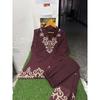 Women Cotton Slub Ethnic Kurti with Pant Set Indian Bollywood Top Kurta Cord Set