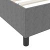 Box Spring Bed in Light Grey and White 140 x 200 cm Cord Fabric