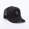 Letter G Label Outdoor Sunscreen Cap Breathable Mesh Cap Retro Plaid Sunshade Mountaineering Sun Cap