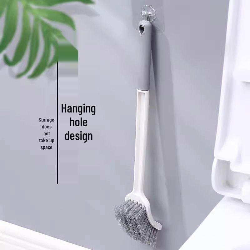 2-Pack Thickened Long Handle Toilet Brush with Soft Bristles for Bathroom Cleaning