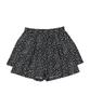 WHEN YOU MOVE Leopard Elastic Skirt Shorts Black