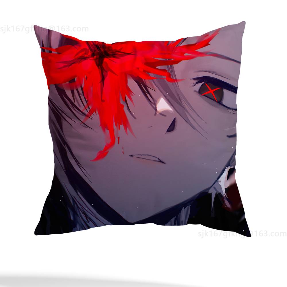 Arlecchino Genshin Impact Kissenbezug Milbenabweisender Kissenbezug Unsichtbarer Reißverschluss Seidig kurzer Plüsch Sofakissenbezug