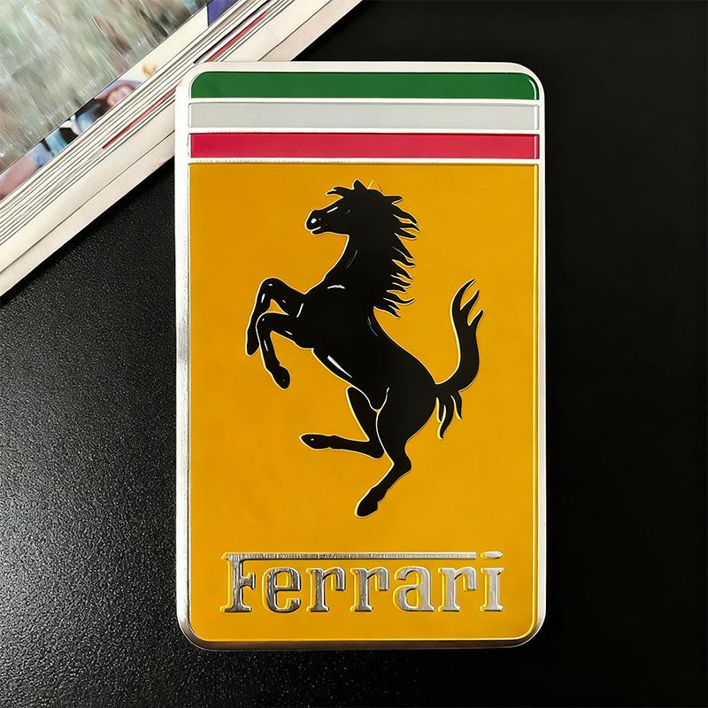 Adesivi Emblema Auto in Lega di Alluminio 3D Decalcomania Modifica Badge per Ferrari F430 Stradale 458 488 599 612 FF F12 Accessori Auto