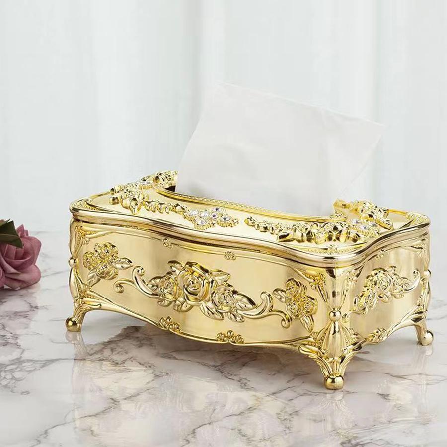 1PC European Style Tissue Box, Home Kitchen, Living Room, Bedroom, Restaurant, Bar, Hotel Napkin Extraction Box, Plastic Box