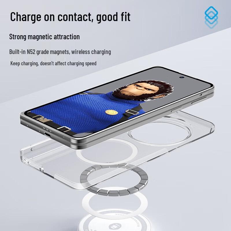 OPPO Find N5 Clear Magnetic Shockproof Phone Case