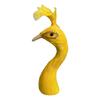 Realistic Feathered Peacocks Statue Ornament Peacocks Head Model for Home TV Cabinet Book Shelf Office Desk Decoration