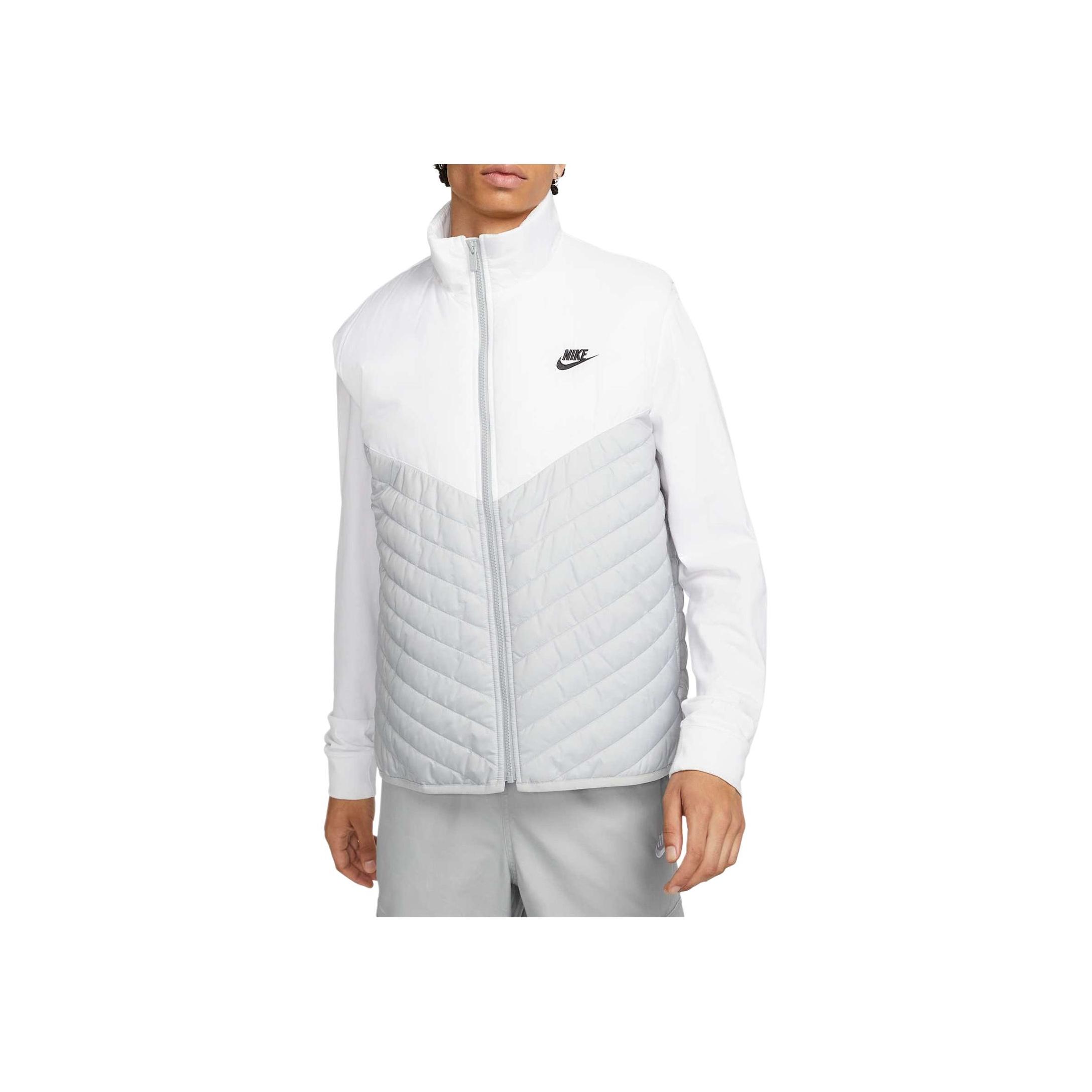 

Nike Модный Универсальный Удобный Теплый Жилет на Молнии Мужской Жилеты Белый Серый FB8202-077 S