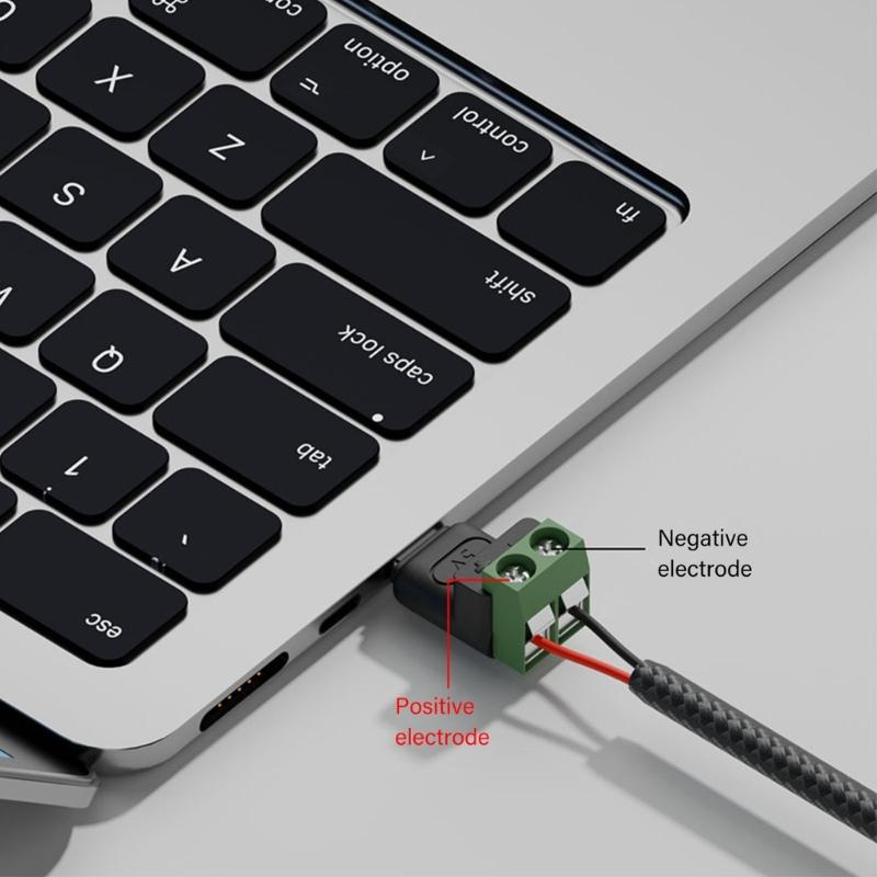 Adapter z wtyczką Micro USB na bezlutownicze złącze 2-pinowe do ładowania telefonów, tabletów, wentylatorów, lamp 5V3A, wtyczka Micro USB męska na złącza 2-pinowe