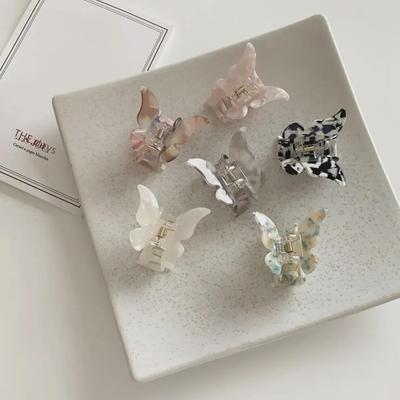 Elegant French Acetate Butterfly Hair Clip – Romantic Style Hairpin for Women