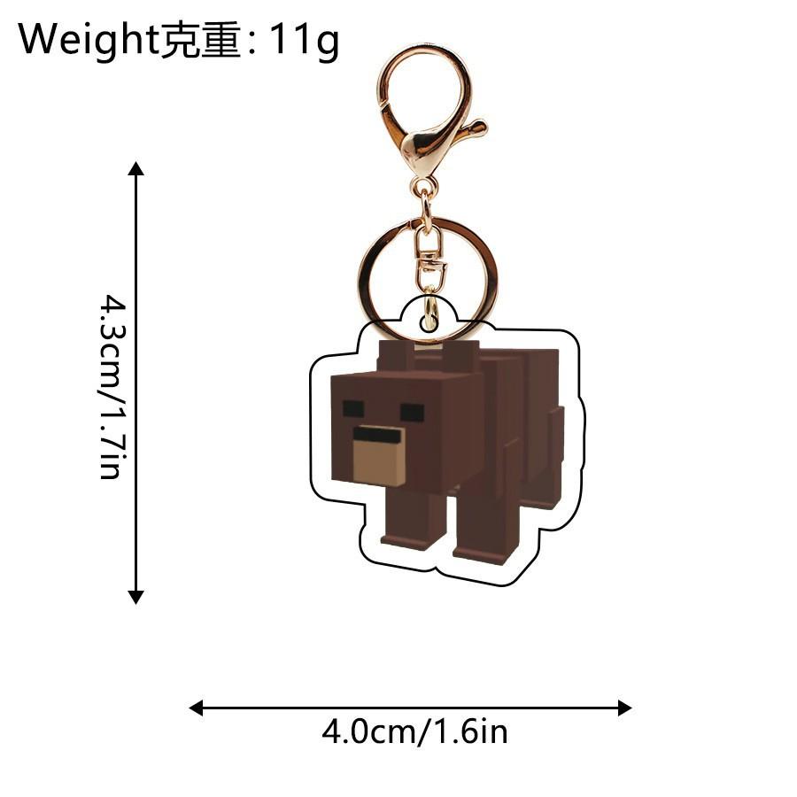 New Game 99 Nights In The Forest Keychain Bag Accessories Acrylic Pendant 99 Nights In The Forest Deer Owl KeyRing Fans Gifts