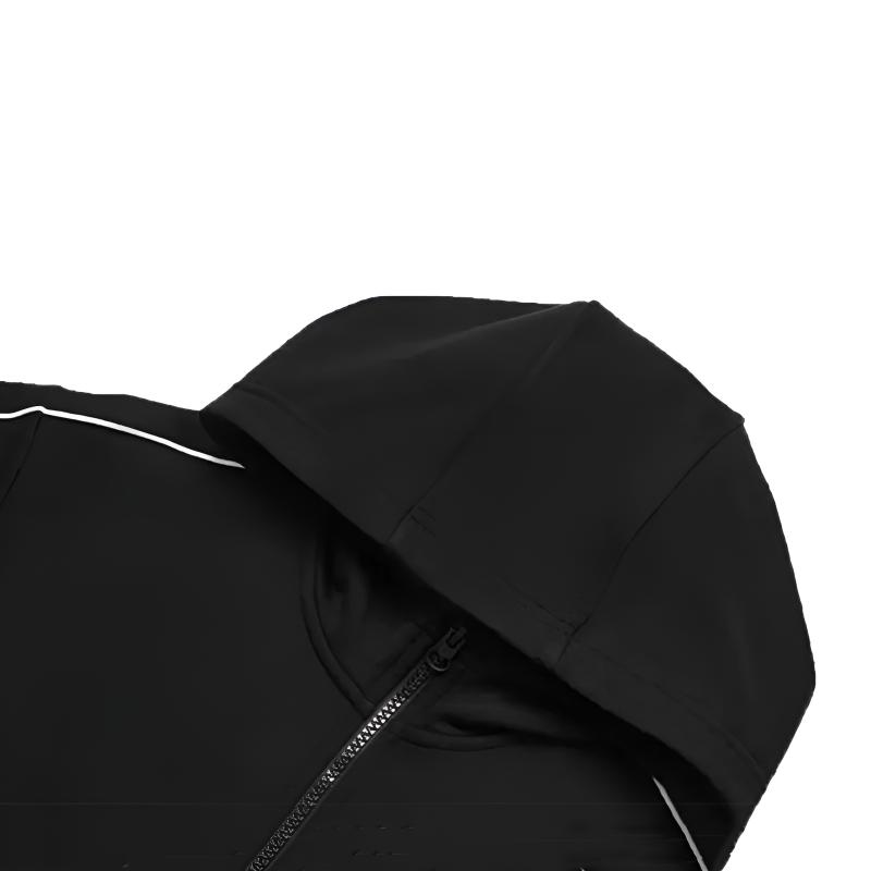 Li Ning Logo-Print Trendiger Outdoor Locker Bequemer Vielseitiger Hoodie Lässiger Sportanzug Unisex Hoodies Schwarz YWDV357-1-AKL03-1