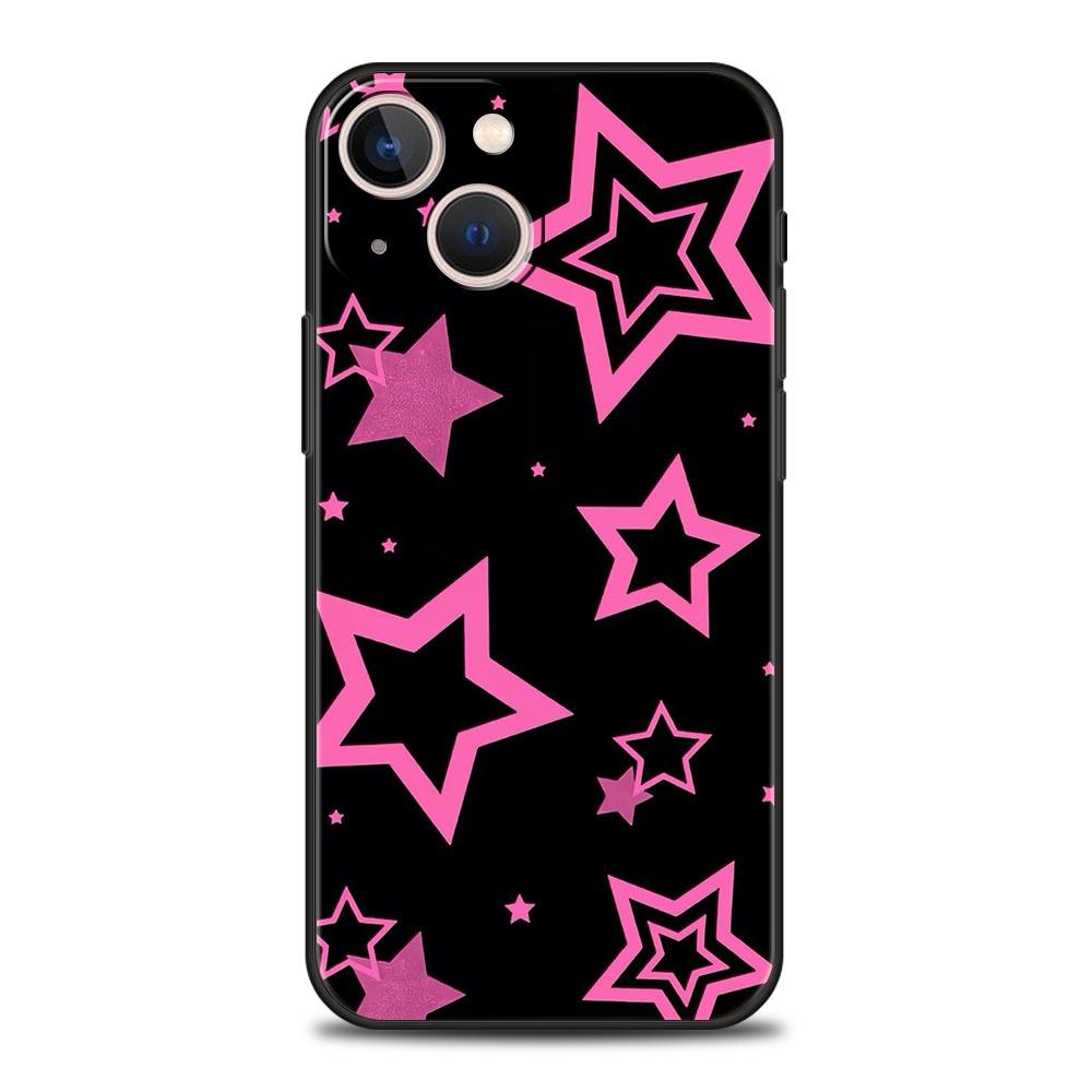 Style Stars Pattern Phone Case For iPhone 17 16E 15 16 14 13 12 11 Pro Max 7 8 Plus Soft TPU Back Cover