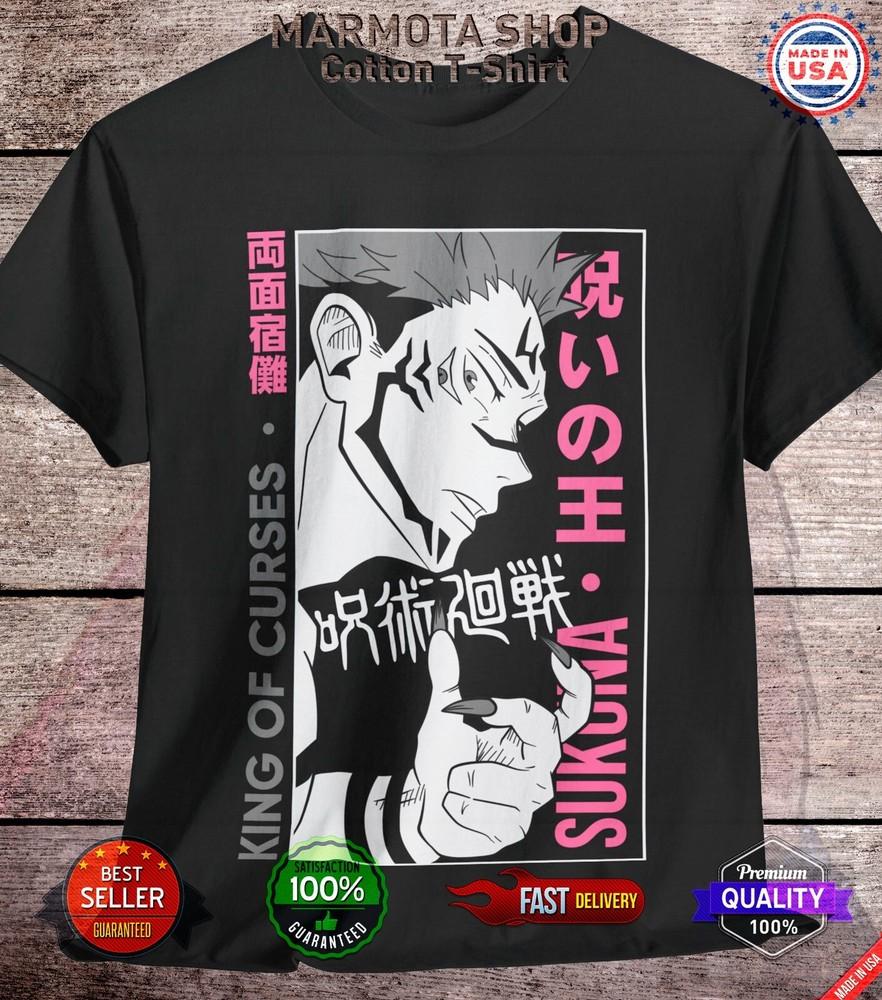 

Sukuna Ryomen Jujutsu Kaisen T-Shirt Gojo Satoru Anime Japanese Tee Shirt JJK XL