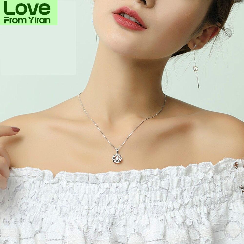 Latest  Sterling Tone Women Pendant Necklace Stylish Fashionable Eight Pointed Star High Quality Zircon Stone Pendant Clavicle Chain Jewelry