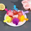 7-hole Creative Spherical Children's Popsicle Mold with Handle Food Grade Cute DIY Ice Cream Ice Cube Popsicle Mold for Home Use