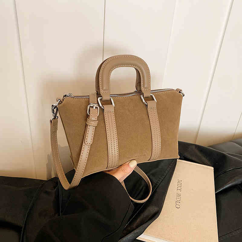 Frosted Retro Tote Small Bag Women Autumn Winter New Pillow Bags High-end Textured Lady Commuter Crossbody Bags