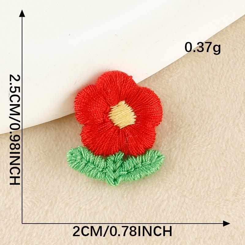 Embroidery Label Hair Accessories Flower Lace Embroidery Stickers DIY Patch Stickers Clothing Accessories Cloth Label Cloth Stickers