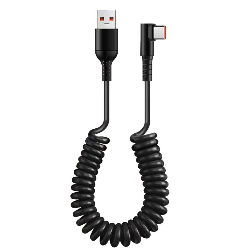 Spring 120W Dual Type-C 6A Flash Charge Cable for Apple & Huawei