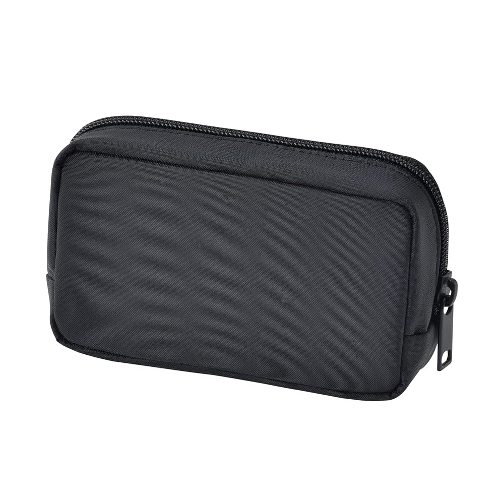 MUJI Recycled Nylon Compact Pouch Black Approximately 14×3.5×9cm 76037651
