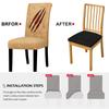 Waterproof Kitchen Chair Seat Cover Fashion Cheap Elastic Chair Covers Easy Remove Machine Washable Cushion Cover for Home