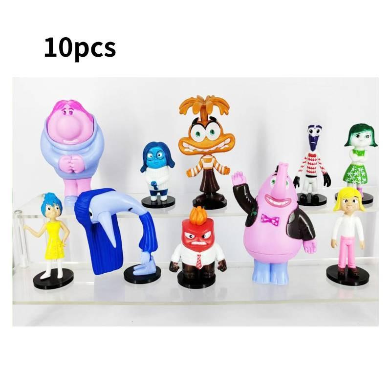 Colorful Pvc Brain Battle Figurines Set 10 Unique Cake Decoration Toys Bagged