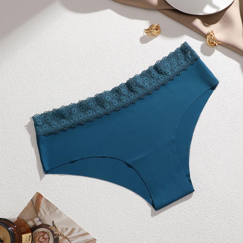 1 Stück Damen Übergröße Spitze Nahtlose Unterwäsche, Vollhüft Modische Atmungsaktive Schnelltrocknende Damenunterwäsche, Hochwertige Niedliche Unterwäsche