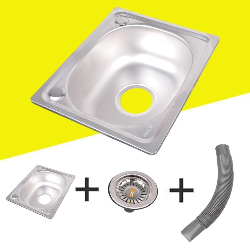 Vierkante Keukenbakken van Roestvrij Staal Afwasbak Badkamer Handenwasbak Enkele Kom Afwasbak