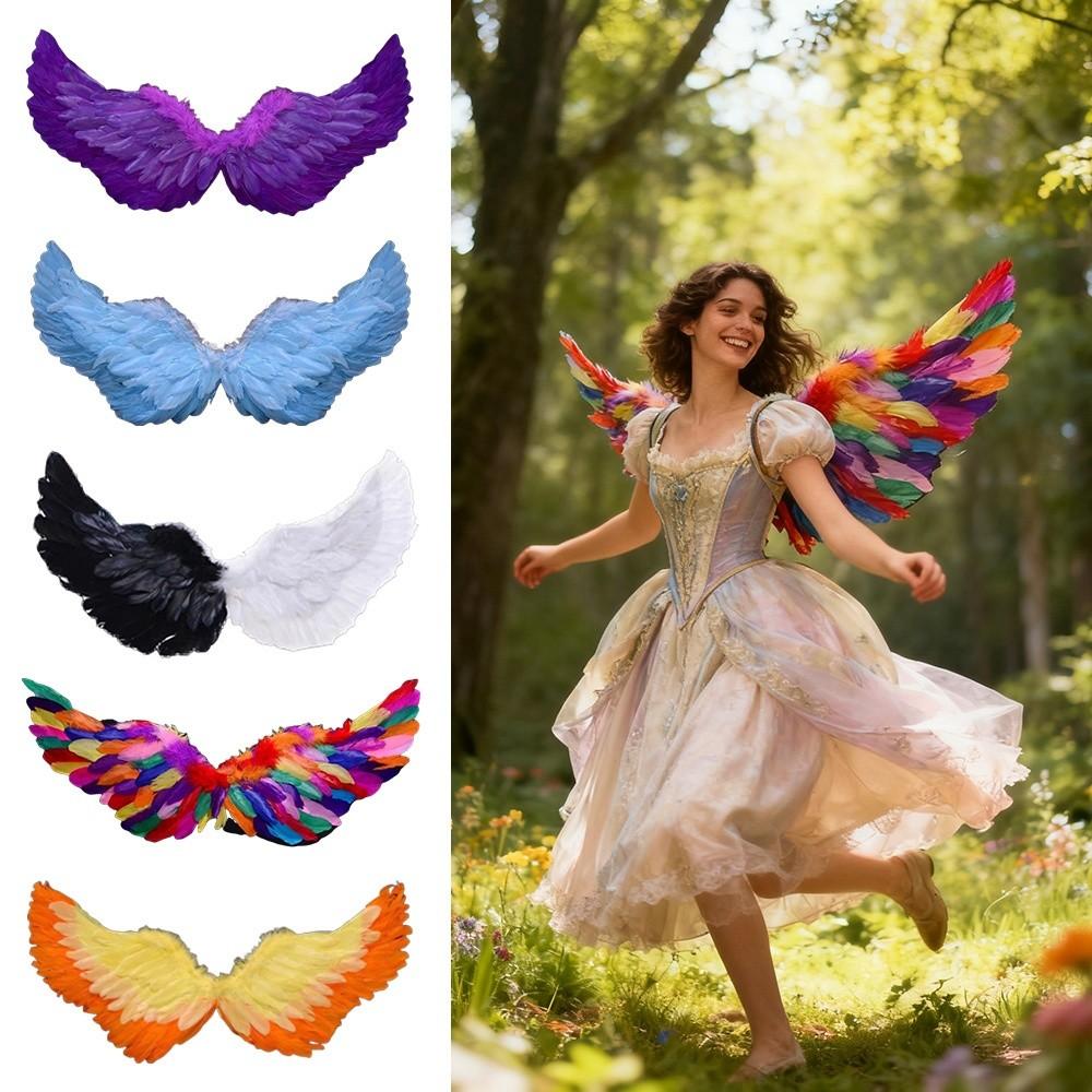 Cute Princess Angel Wing Fairy Wings Dress UP Elastic Straps Angel Wings DIY Props Elf Cosplay Wing Party Props