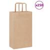 VidaXL Paper Bags 250 Pcs with Handles Brown 21x11x36 Cm, Paper Bag, Paper Gift Bag, Paper Gift Bag, 4101813