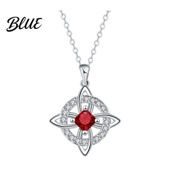 Ancient Symbolism Jewelry Celtic Knot Necklace Witches Birthstone Sparkling Symbol