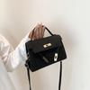 Trendy Commuter Bag Small Square Pu Leather Handbag For Spring Summer 2024