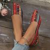 Fashion Women Flat Ballet Flats Pointed Toe Barefoot Slip-on Casual Loafers  Flat Heel Comfortable Random Pattern Luxury Woman Shoe