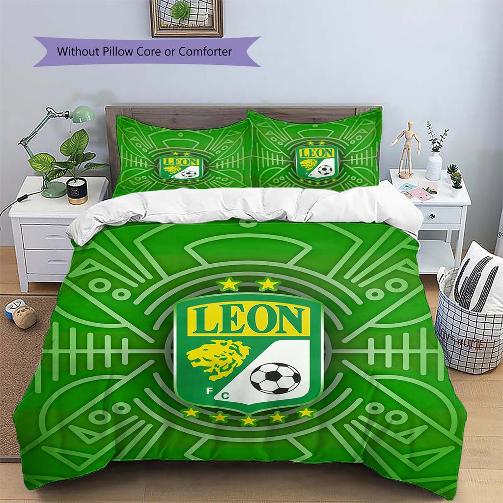 Club León  Pattern Bedding Quilt Set  Home Decoration  Gift (1 * duvet cover + 2 * pillowcase  without core)