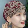 Breathable Lace Beading Turban Hat Summer Female Head Wraps Caps Muslim Women Headscarf Bonnet Ready to Wear Inner Hijabs