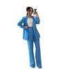 2024 Fall European & American Women's Solid Color Lapel Slim-Fit Suit: Commuting Temperament Two-Piece Set