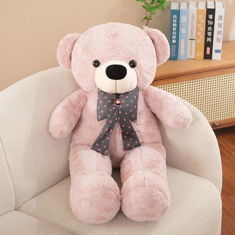 Large Tie Bow Sweater Teddy Bear Plush Toy Girls Birthday Gift Child Companion