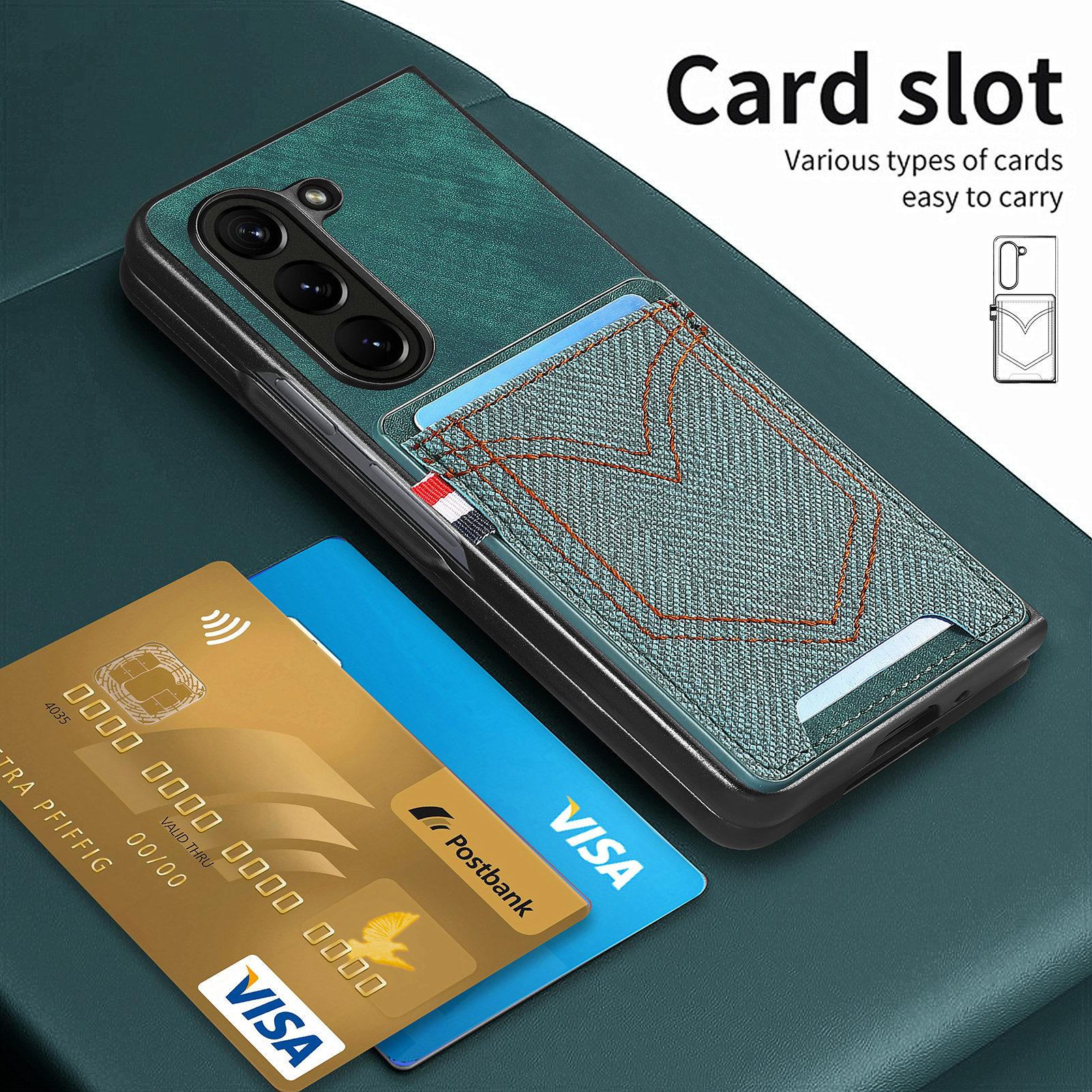 

Матовый ковбойский кожаный чехол для Samsung Galaxy Z Fold 5 4 Fold3 Fold5 Fold4 Fold 3 Zfold5 Слот для карт Чехлы для мобильных телефонов
