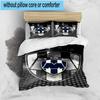 3pcs C.F.Monterrey Football Crest Art Printed Bedding Set Duvet Cover Closure Includes 1 Duvet Cover & 2 Pillowcases Bedding Sets Home Decor Gifts