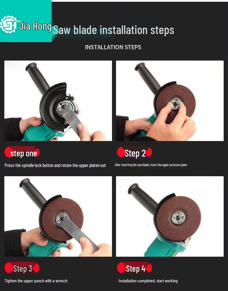 A3 Model 48VF Universal Brushless Lithium Battery High-Power Angle Grinder & Polisher