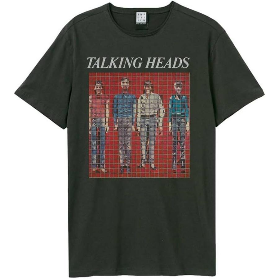 Talking Heads T Shirt Songs About Buildings Band Logo Official Unisex Charcoal S