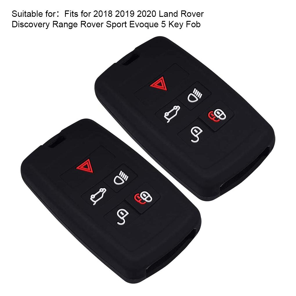 Pack of 2 Car Remote Key Cover 5-button Case Automobile Shell Supply