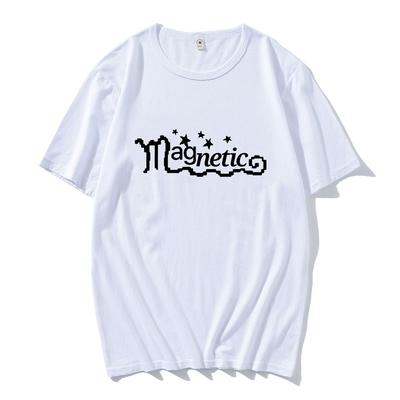ILLIT Magliette Band Magnetiche Stampa Lettere Nuova Canzone T-shirt Manica Corta Cotone Estive Moda Coreana Donna