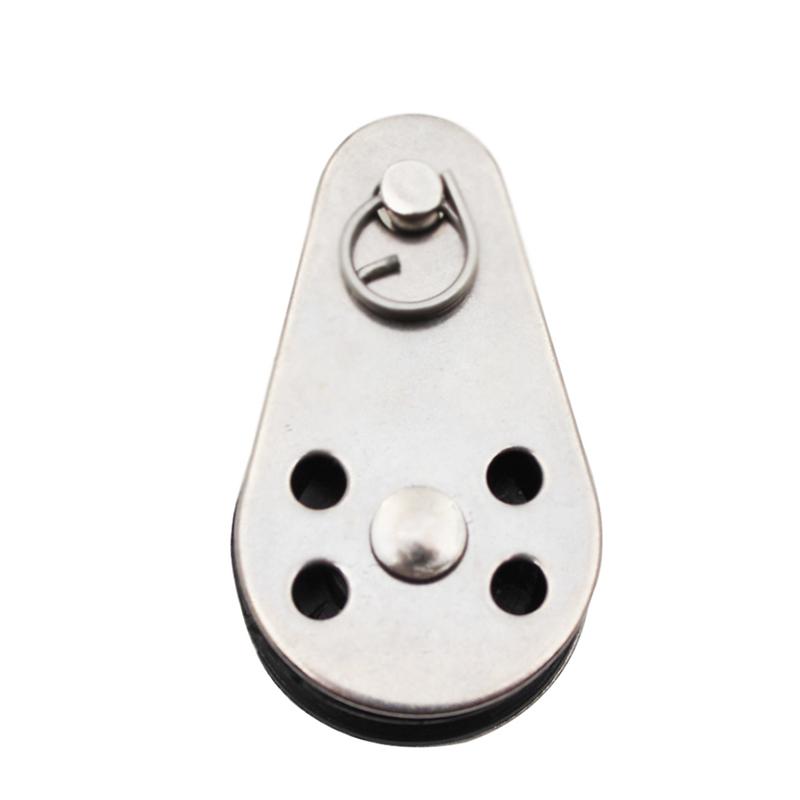 B97A-30PCS Stainless Steel M25 Pulley Block Hanging Wire Towing Wheel Lifting Wire Rope Cable Pulley Roller