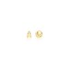 [Byyer] Silver (Y) Two-Line Mini One-Touch Earrings Bh7E40714Y9Xxx