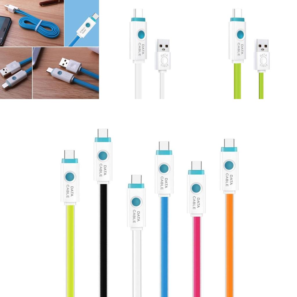 Premium Quality Usb 3.1 Type C Usb-c Led Light Data Sync Fast Charging Cable For Android Phones
