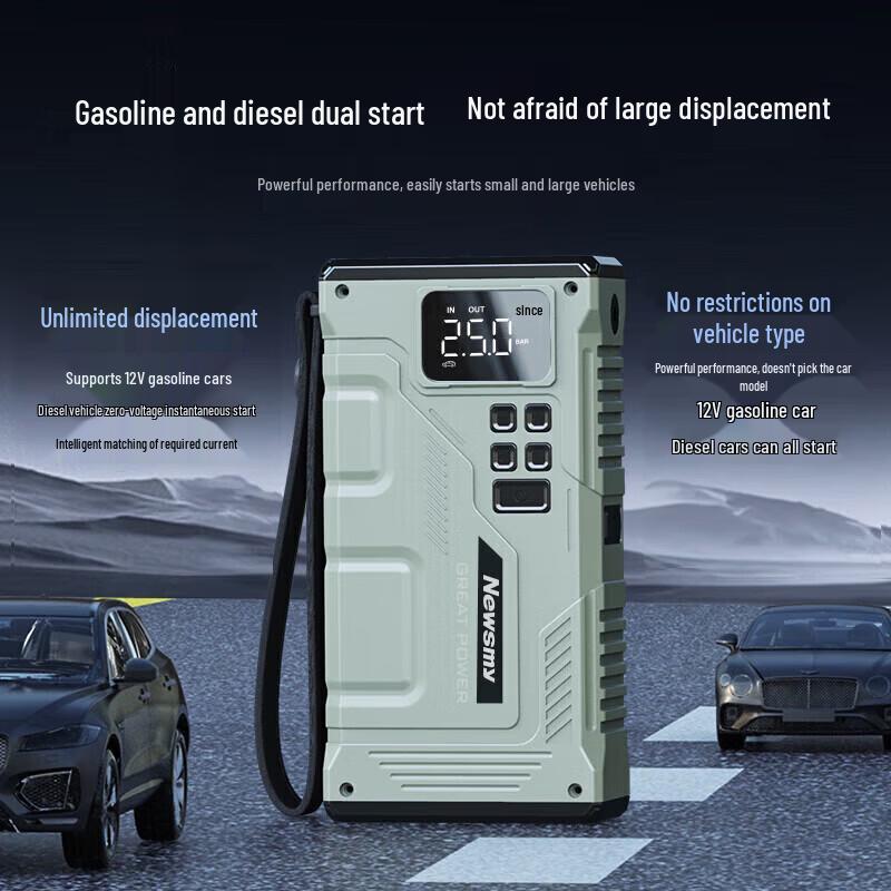 Newsmy V29 20000mAh Car Jump Starter with Air Compressor