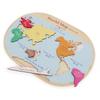 Gabe Family Montessori Plus World Maps Puzzle Set KS4221, 1 Set, 7 Pieces, Korea Best Toddler Puzzle