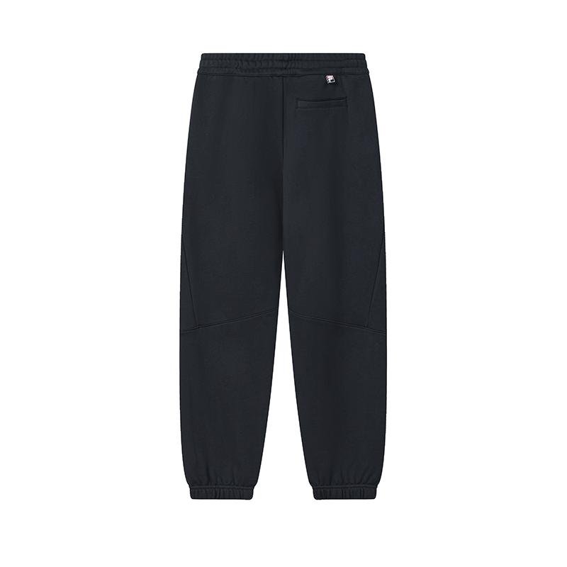Fila Original Fashion Simple Classic Retro Casual Versatile Comfortable Pure Cotton Knitted Sports Pants Men Bottoms Legendary-Blue F11M619606FNV