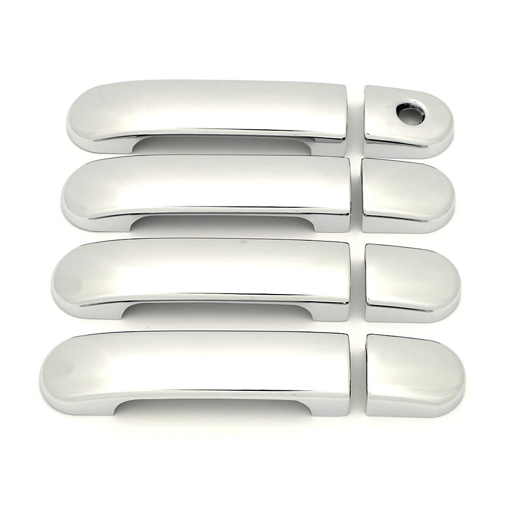 Für Nissan March Micra K12 Grand Livina L10 Note Versa Tiida C11 Latio Cube Kohlefaser Modifizieren Chrom Türgriffabdeckung